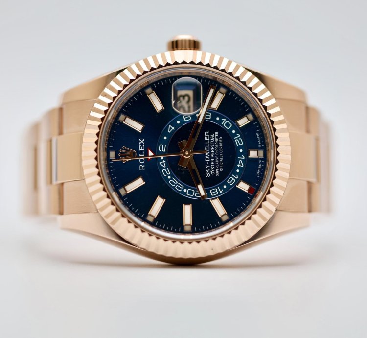 Rolex Sky-dweller 2024 Skydweller Rose Gold Blue Oyster 336935