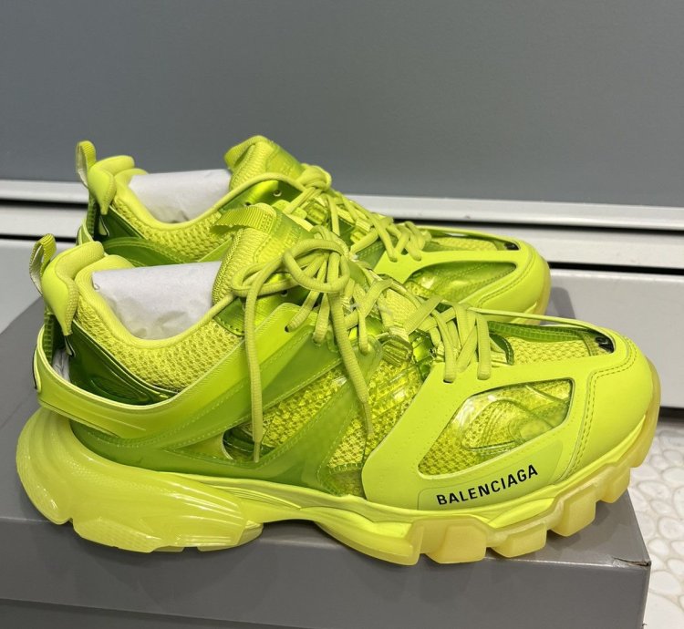Balenciaga Track Trainer Size 10 Neon Yellow