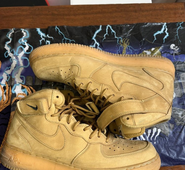 Air Force 1 High Wheat Timbo Beige