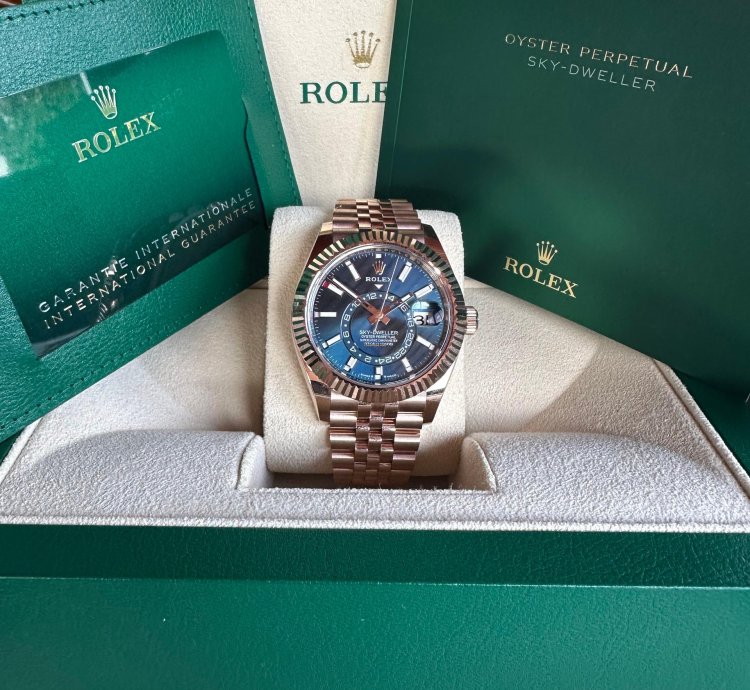Rolex Sky-dweller 2024 Unworn Box And Papers Jubilee Bracelet Rose Gold