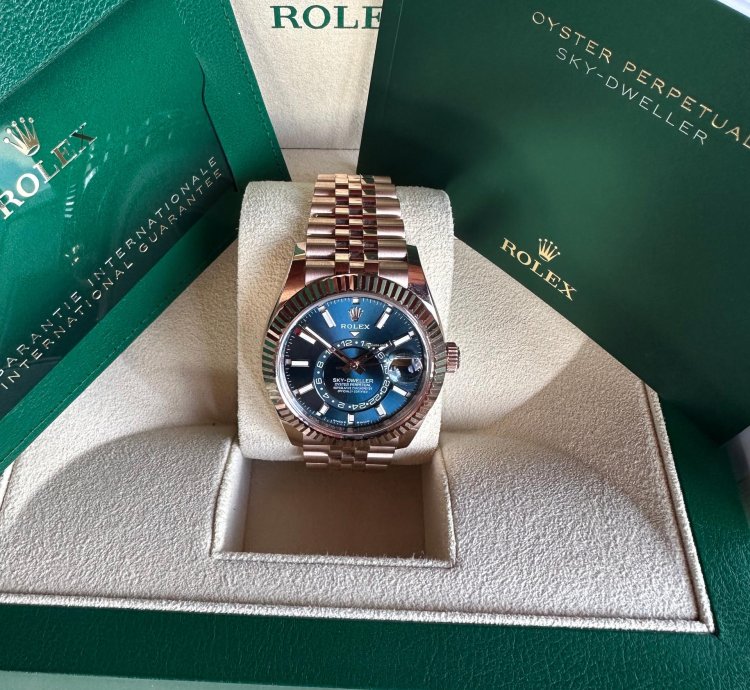 Rolex Sky-dweller 2024 Unworn Box And Papers Jubilee Bracelet Rose Gold