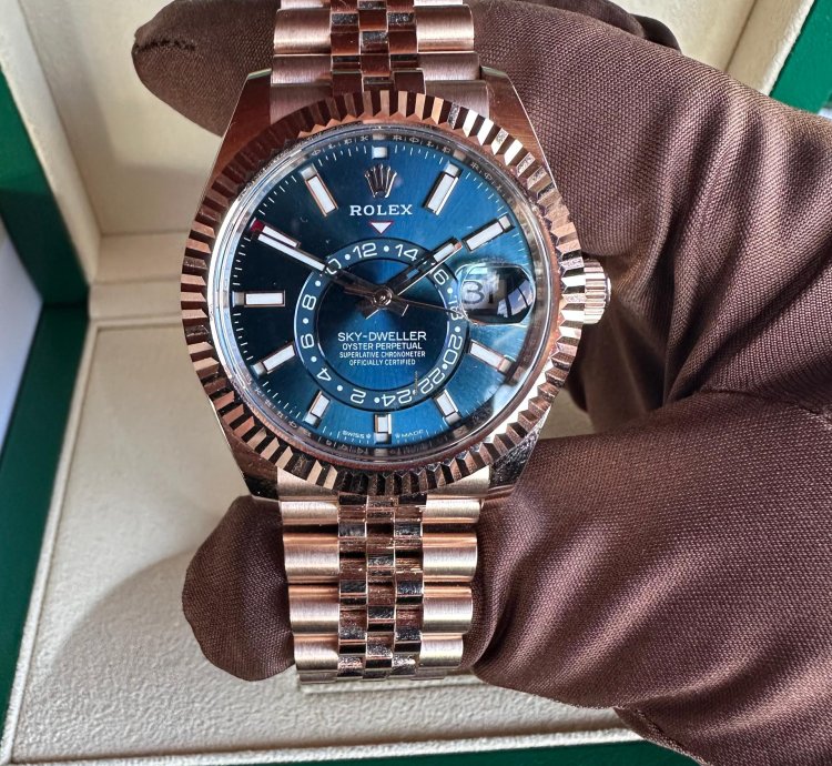 Rolex Sky-dweller 2024 Unworn Box And Papers Jubilee Bracelet Rose Gold