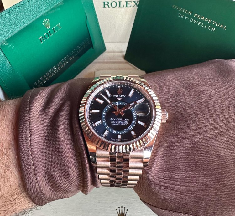 Rolex Sky-dweller 2024 Unworn Box And Papers Jubilee Bracelet Rose Gold