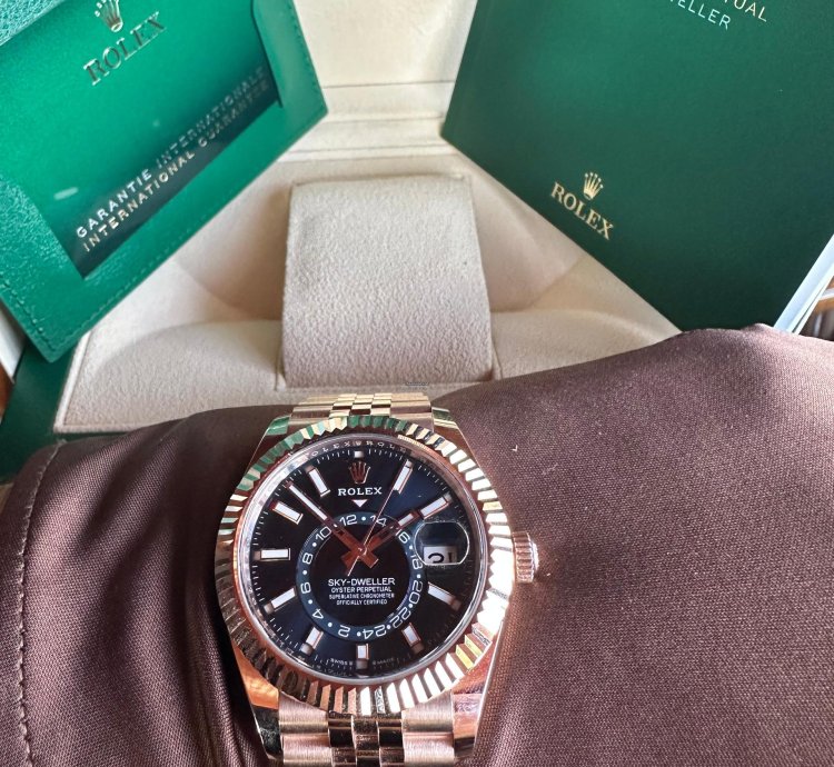 Rolex Sky-dweller 2024 Unworn Box And Papers Jubilee Bracelet Rose Gold