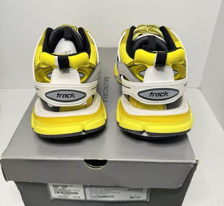 Balenciaga Track Trainer Yellow Grey New
