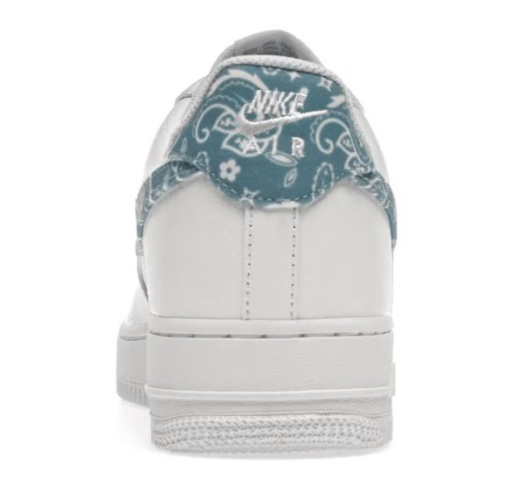 Air Force 1 Low 07 Essential White Worn Blue Paisley