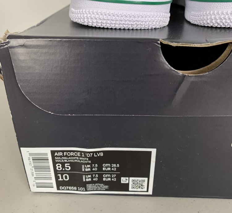 Air Force 1 Low 07 Lv8 40th Anniversary Sail Malachite