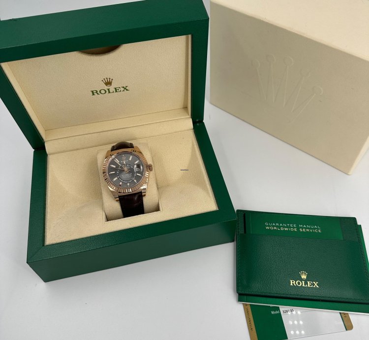 Rolex Sky-dweller 326135 Grey Indexold Card