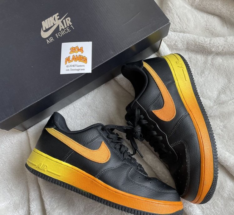 Air Force 1 Low 07 Lv8 Black Orange Peel