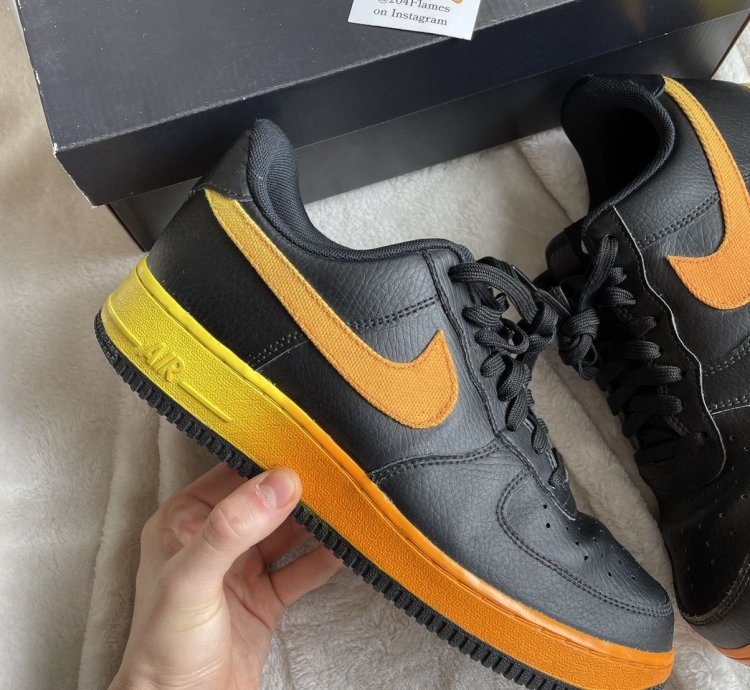Air Force 1 Low 07 Lv8 Black Orange Peel