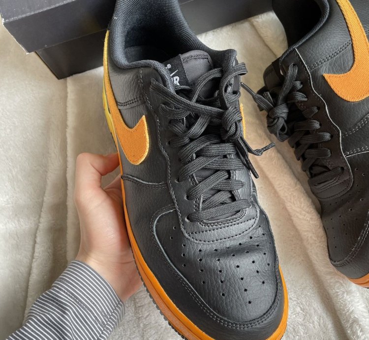 Air Force 1 Low 07 Lv8 Black Orange Peel