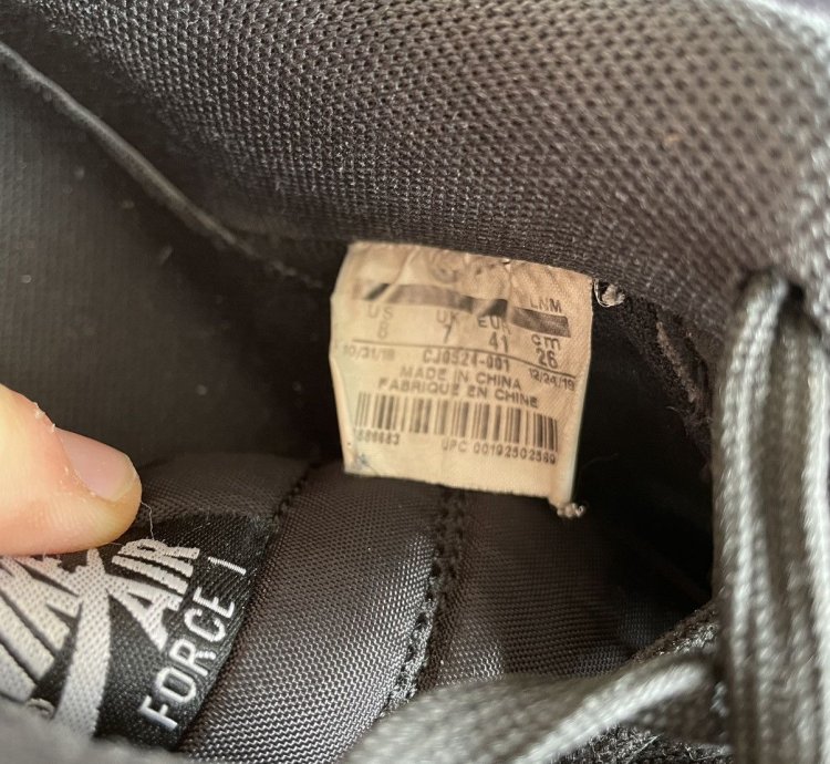 Air Force 1 Low 07 Lv8 Black Orange Peel