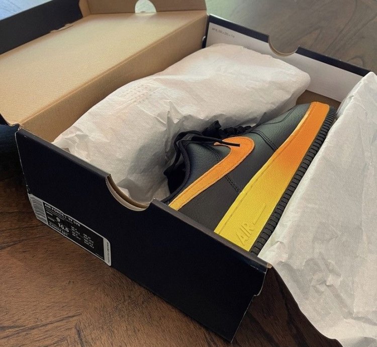 Air Force 1 Low 07 Lv8 Black Orange Peel