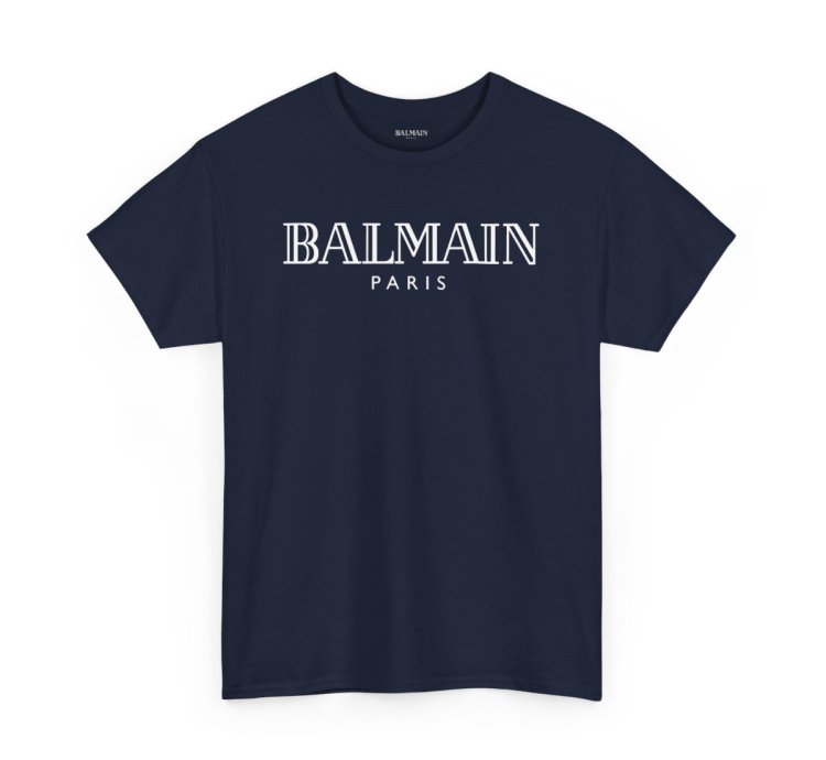 Balmain Logo Navy T Shirt Size Usa S - 5xl