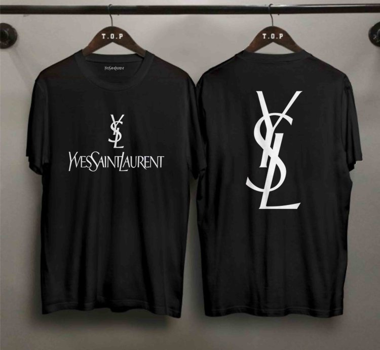 Ysl Yves Saint Laurent T-shirt Two Side Size Usa