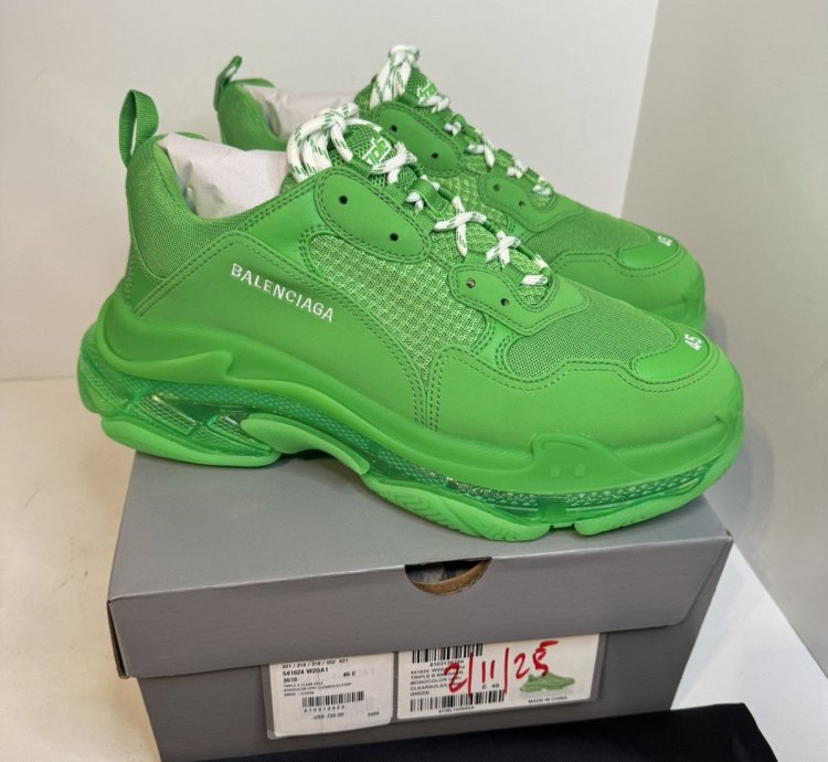 Balenciaga Triple Green Trainer Sneakers