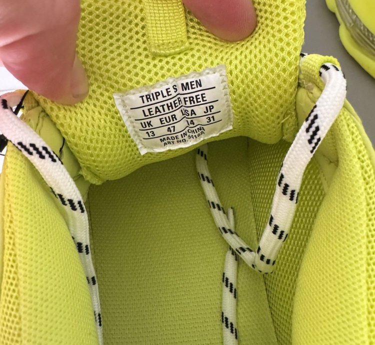 Balenciaga Triple Men Sneakers Fluo Yellow