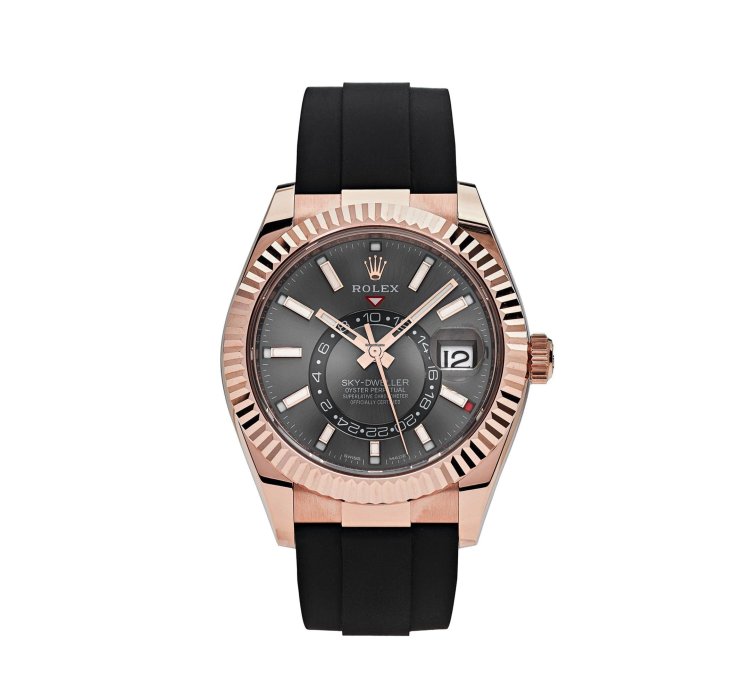 Rolex Sky-dweller 326235 Rose Gold Rhodium Dial