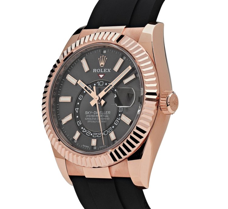 Rolex Sky-dweller 326235 Rose Gold Rhodium Dial