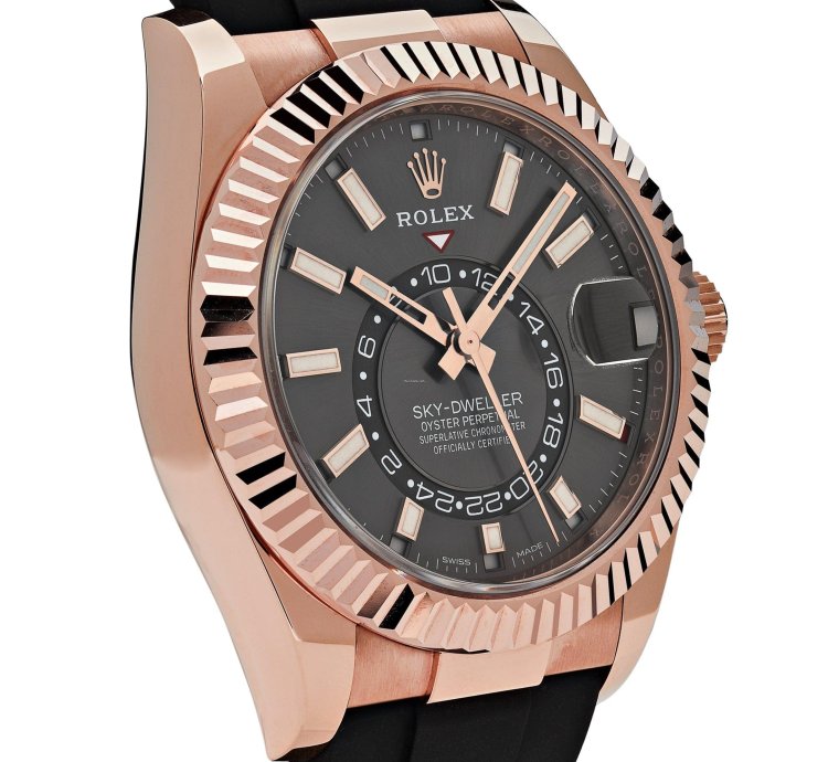 Rolex Sky-dweller 326235 Rose Gold Rhodium Dial