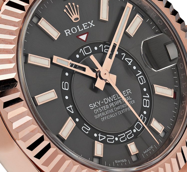 Rolex Sky-dweller 326235 Rose Gold Rhodium Dial