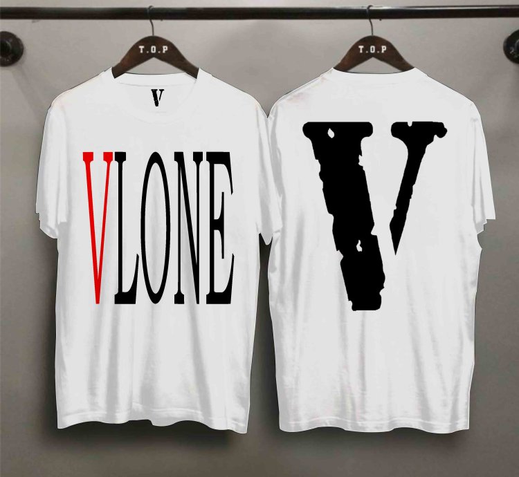 Vlone Logo T-shirt Two Side Size Usa
