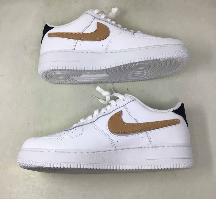 Air Force 1 Low 07 Lv8 Removable Swoosh - White Vachetta Tan