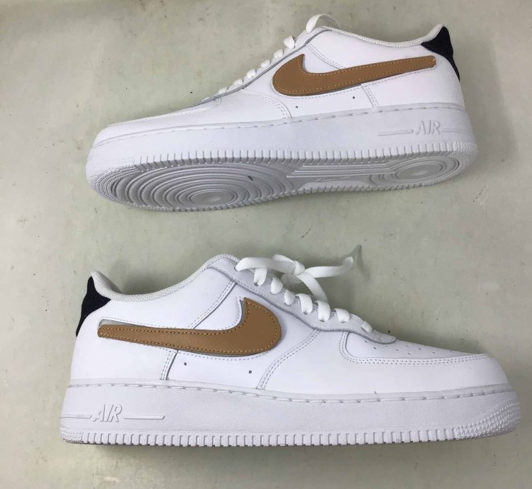 Air Force 1 Low 07 Lv8 Removable Swoosh - White Vachetta Tan