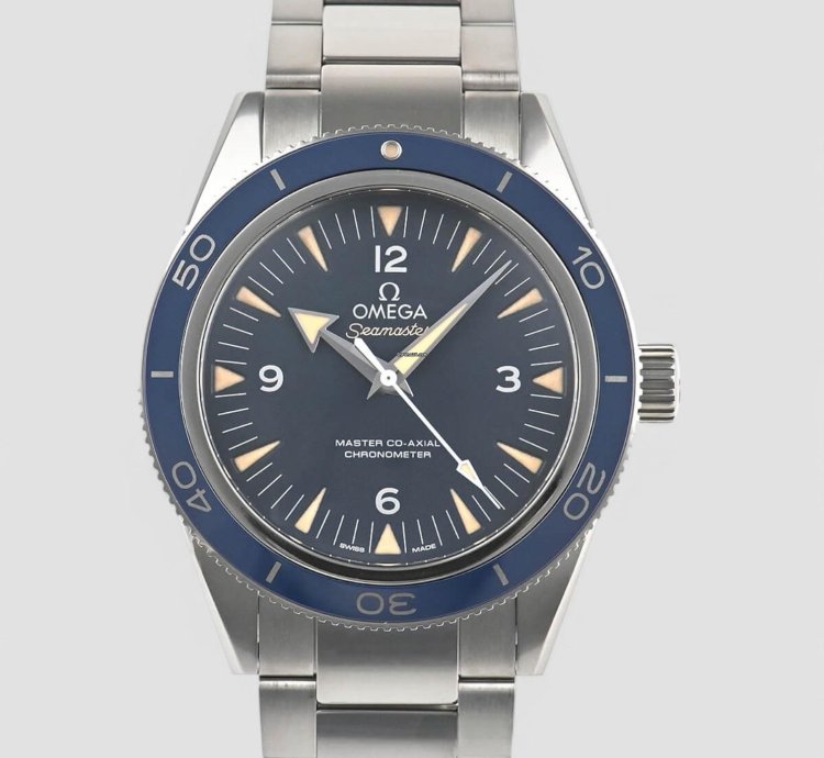 Omega Seamaster 300 Master Co-axial 41mm Automatic Blue Dial Titanium 1