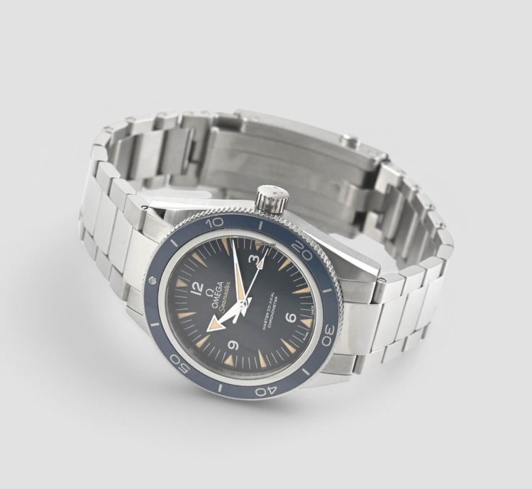 Omega Seamaster 300 Master Co-axial 41mm Automatic Blue Dial Titanium 1