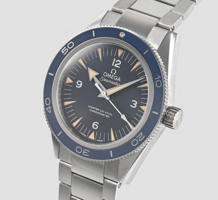 Omega Seamaster 300 Master Co-axial 41mm Automatic Blue Dial Titanium 1