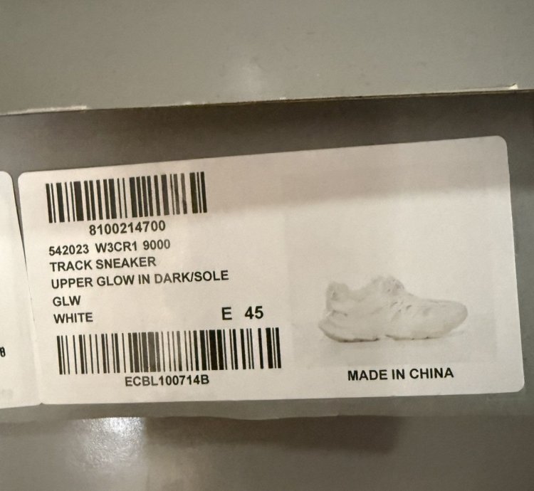 Balenciaga White Track Glow In The Dark 45