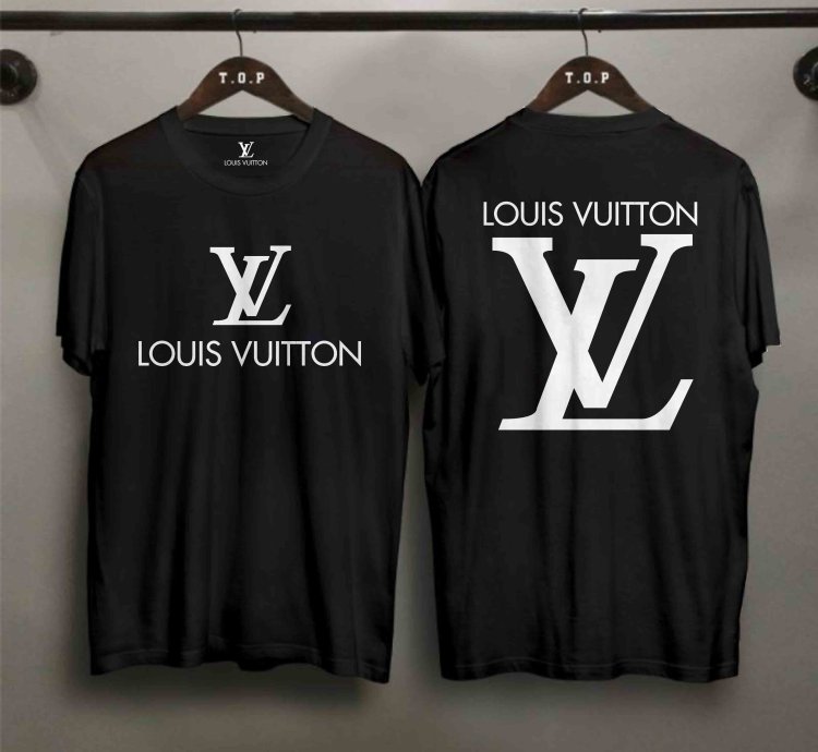 Louis Vuitton Logo T-shirt Two Side Size Usa