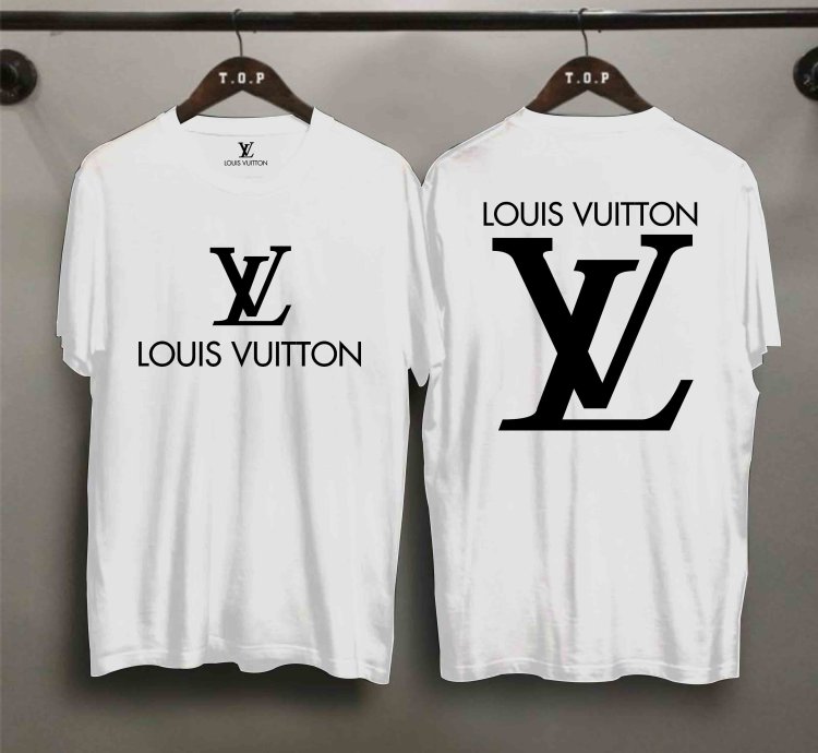 Louis Vuitton Logo T-shirt Two Side Size Usa