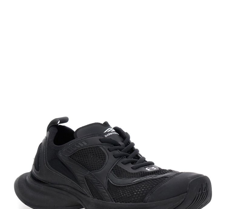 Circuit Black Sneakers With Logo On The Sole And Back In Tech Fabric Blend Man