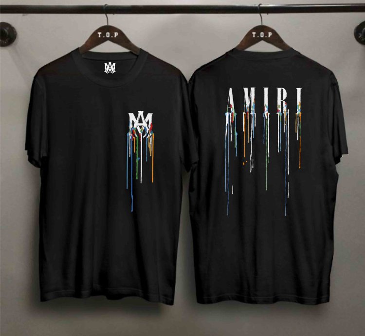 Amiri Core Pre-spring Logo T-shirt Two Side Size Usa