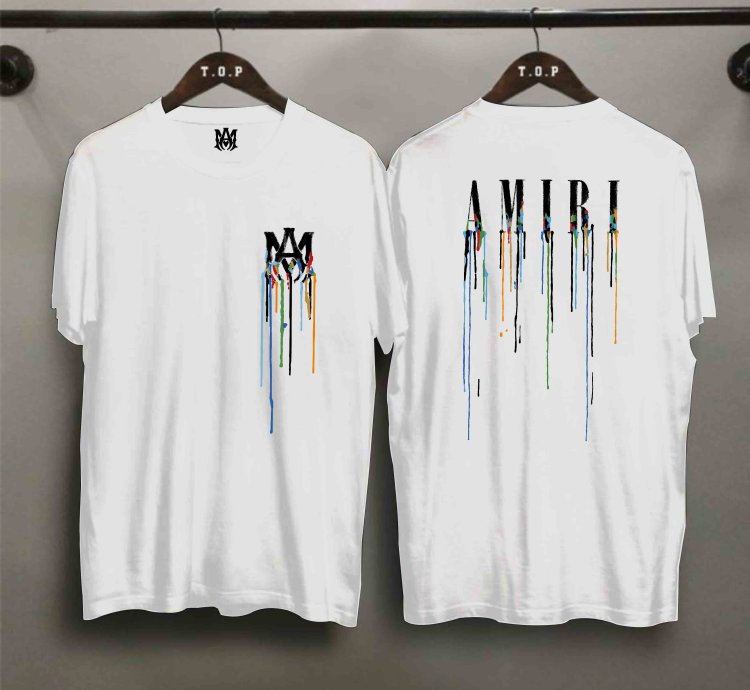 Amiri Core Pre-spring Logo T-shirt Two Side Size Usa