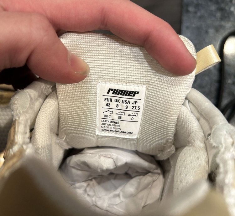 New Balenciaga Runner Track Tan White Size 42 9us