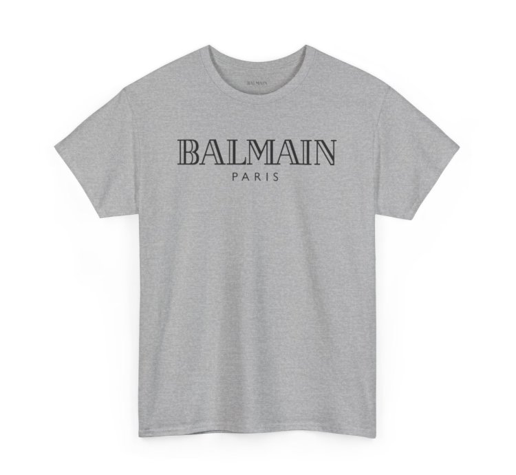 Balmain Paris Sport Gray T Shirt Size Usa S - 5xl