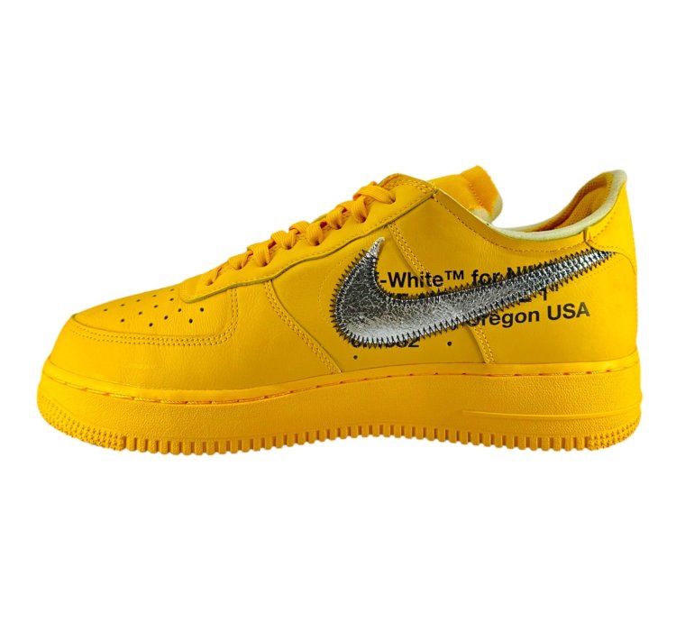 Air Force 1 Low Off-white University Gold Metallic Silver