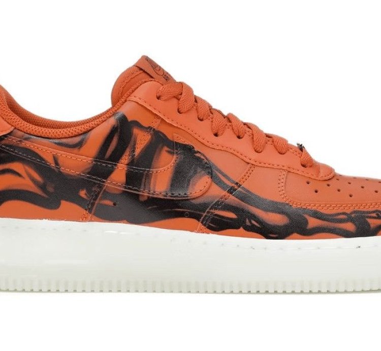 Air Force 1 Low Orange Skeleton Halloween 2020
