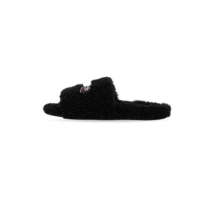 O1bcso1str1124 Furry Slides Towel In Black
