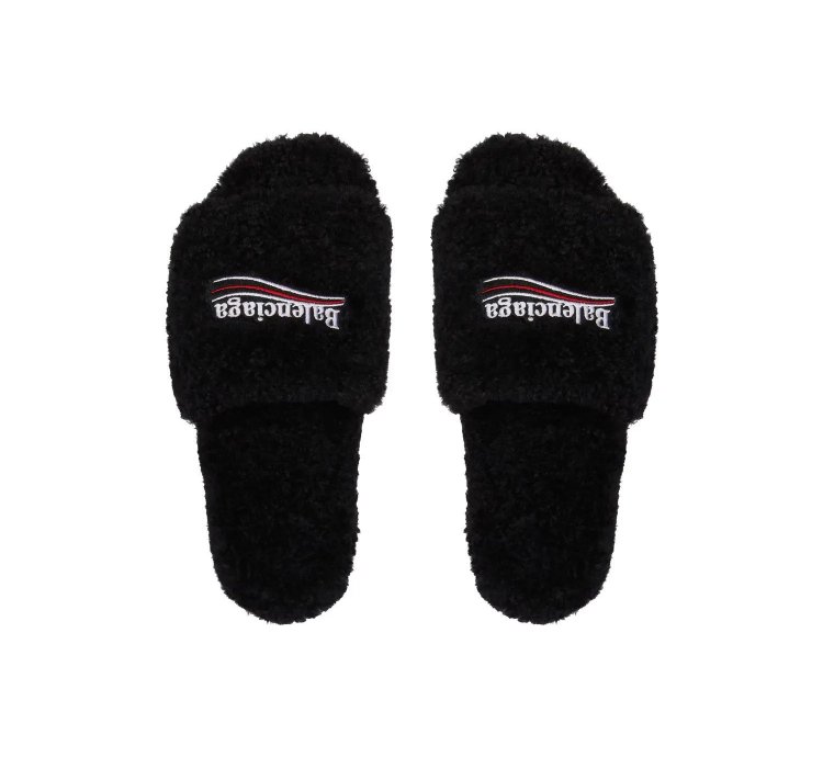 O1bcso1str1124 Furry Slides Towel In Black