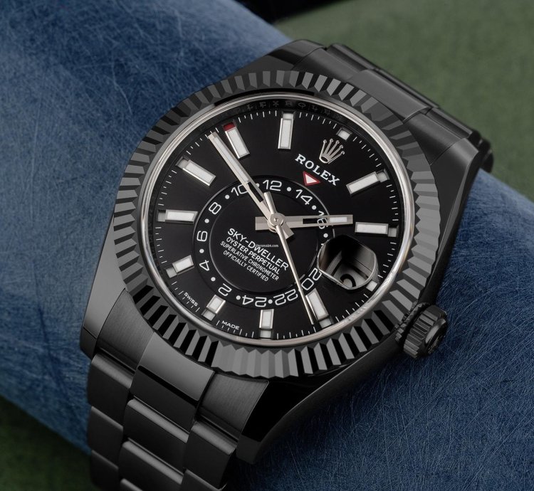 Rolex Sky-dweller 326934 Black Dial Oyster Bracelet 42mm Watch 2023 Pvd Dlc