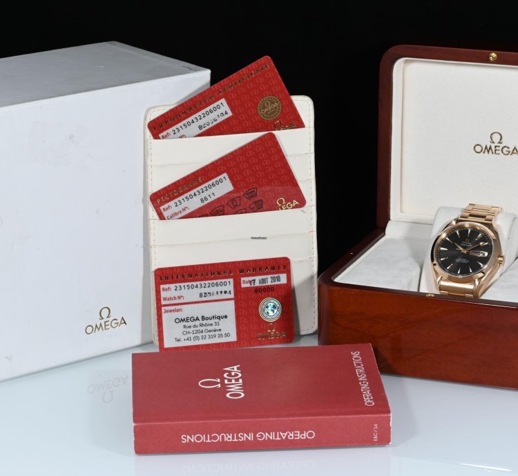 Omega Seamaster Aqua Terra 150 Mt 43 Mm Oro Rosa Scatola Garanzia Omega