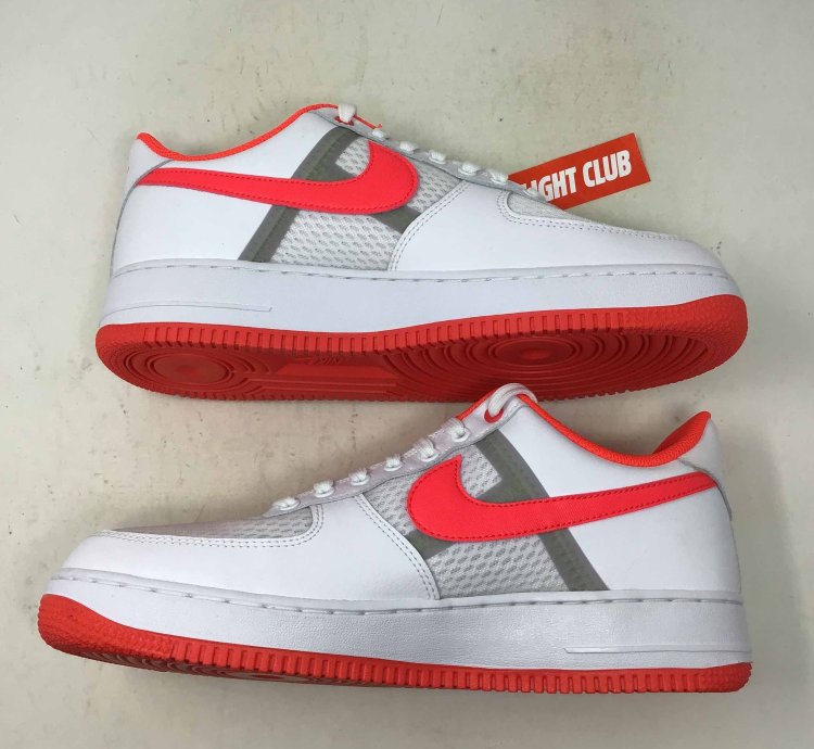 Air Force 1 Low Transparent White Crimson