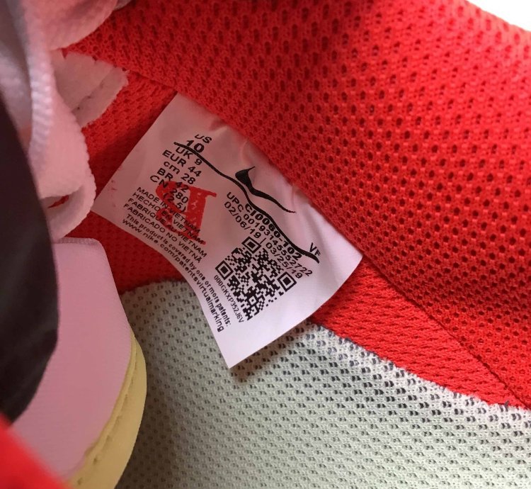 Air Force 1 Low Transparent White Crimson