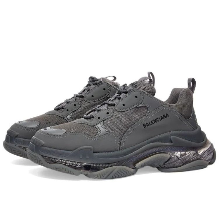 O1mt1gz1024 Triple Clear Sole Sneaker In Dark Grey