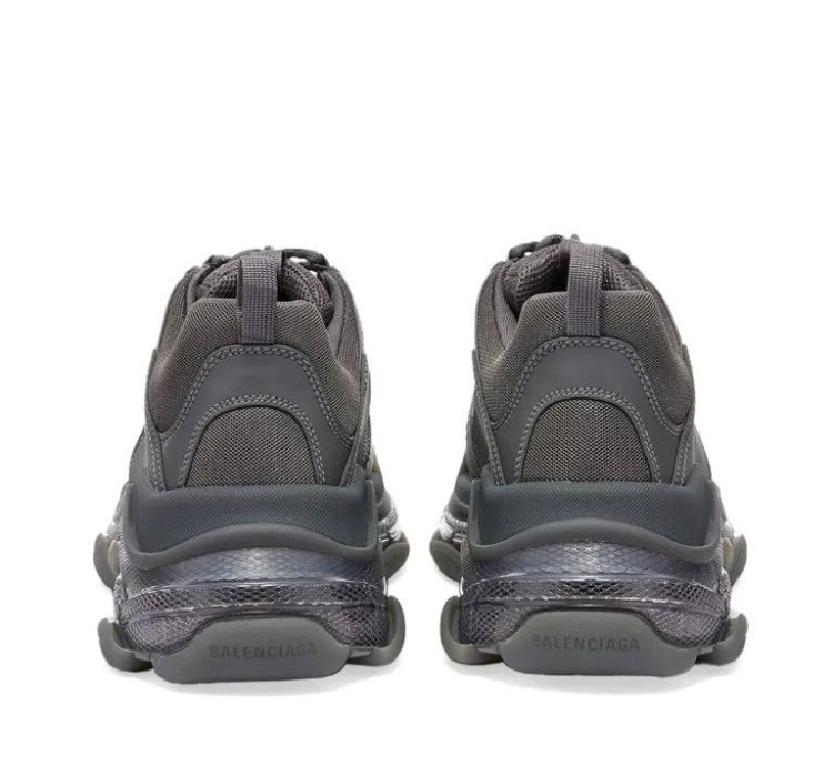 O1mt1gz1024 Triple Clear Sole Sneaker In Dark Grey