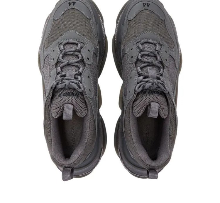 O1mt1gz1024 Triple Clear Sole Sneaker In Dark Grey